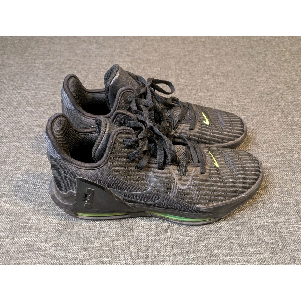Nike Mens LeBron Witness 6 CZ4052-004 Black Lace-Up Sneaker Shoes Size 10